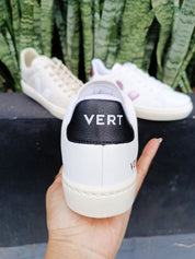 Tênis Vert Branco Preto Premium Feminino
