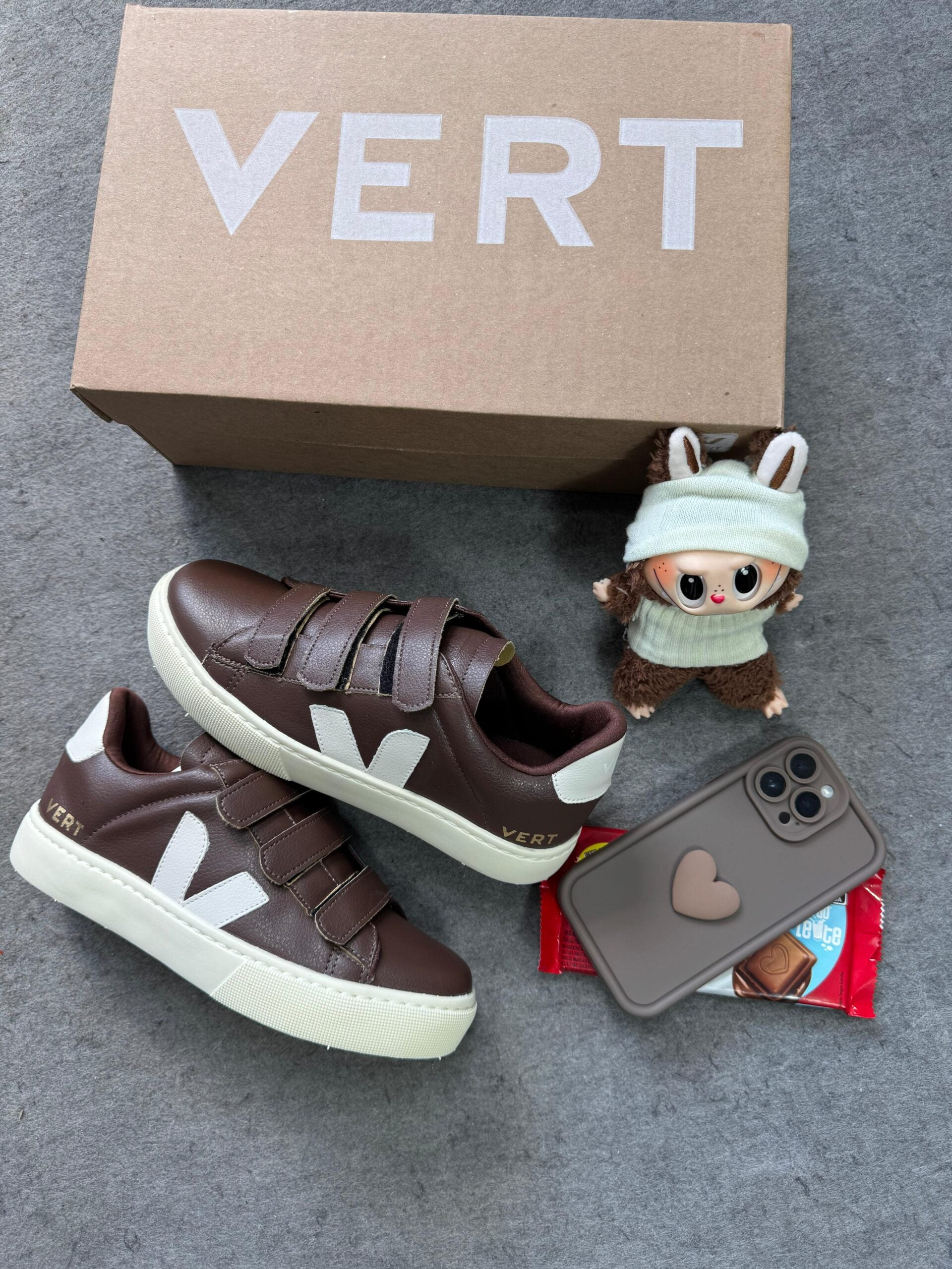 Vert Velcro Marrom Atacado